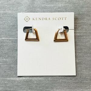 New Kendra Scott Renzo Hoop Earrings in Rose Gold